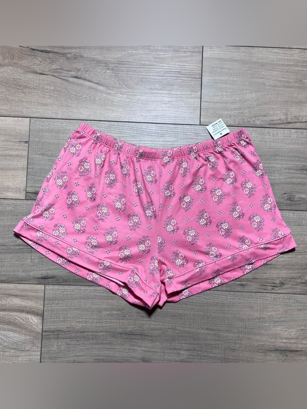 Flora by Flora Nikrooz Woman's Floral Pajama Shorts Size Medium Pink